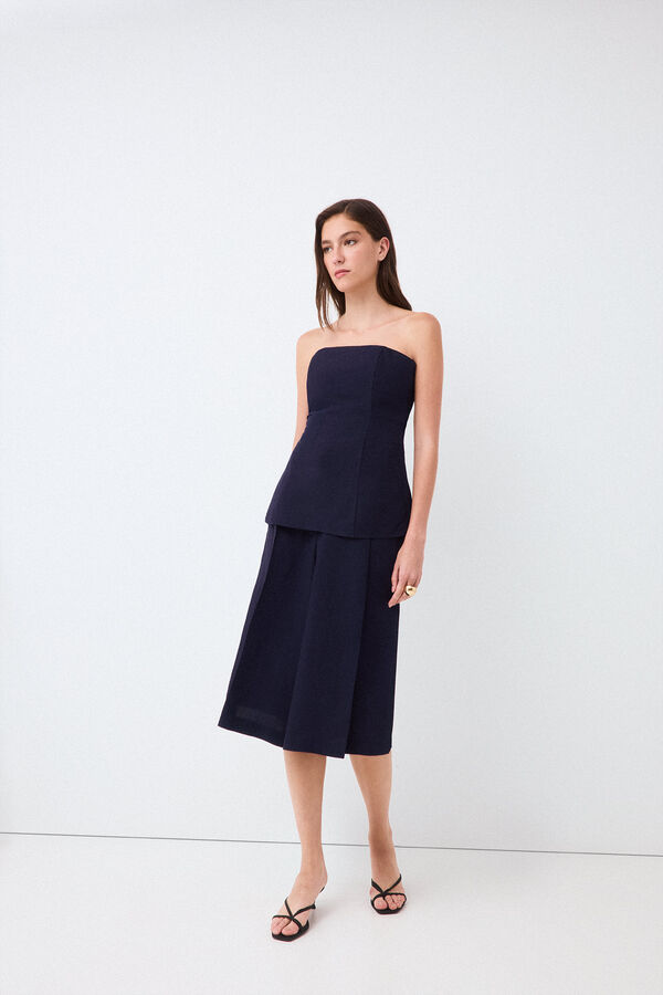 TFP by Tamara Falc&oacute; Strapless top Blue