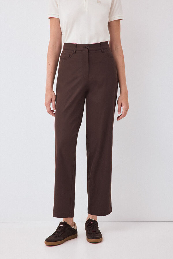 Pedro del Hierro Five-pocket trousers Brown