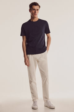 Pedro del Hierro T-shirt with chest logo detail Blue