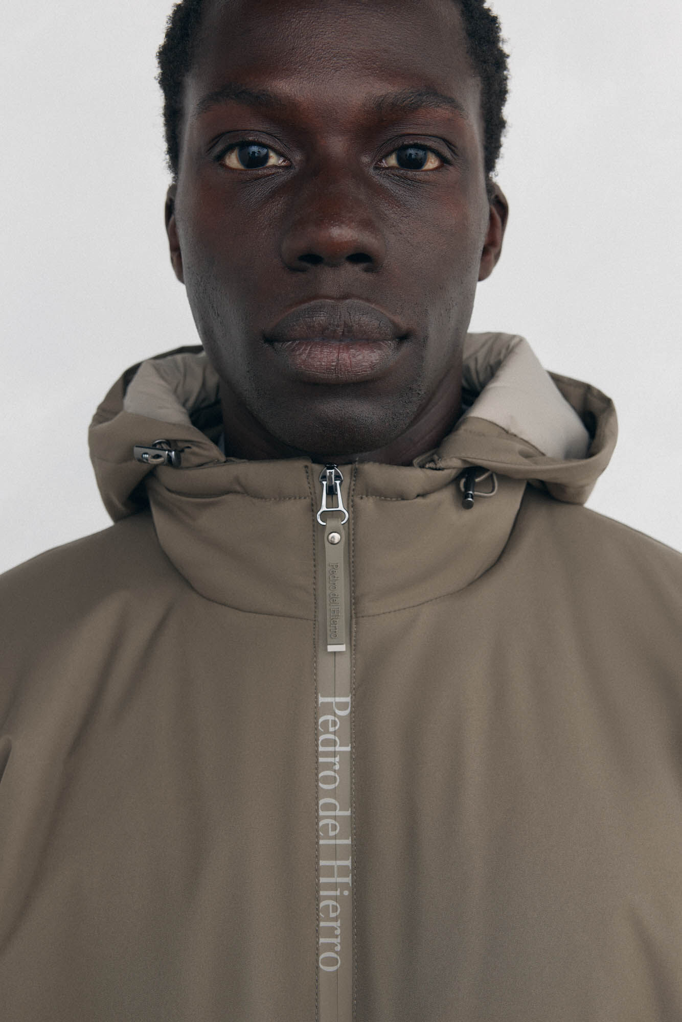Pedro del Hierro Zip fastening jacket with hood