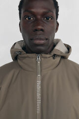 Pedro del Hierro Zip fastening jacket with hood Beige