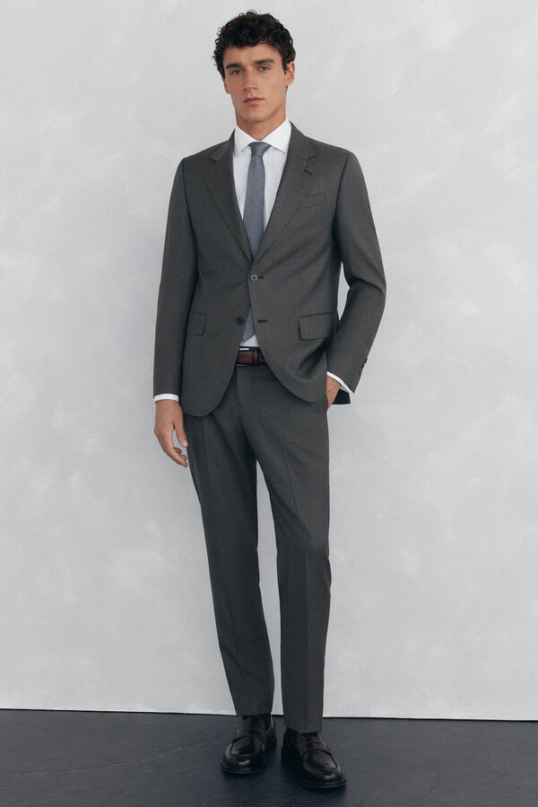 Pedro del Hierro Slim fit tan blazer Beige