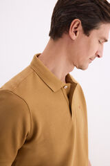 Pedro del Hierro Basic piqu&eacute; polo shirt Brown