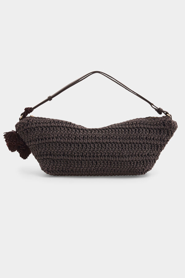 Pedro del Hierro Braided knit bag Brown