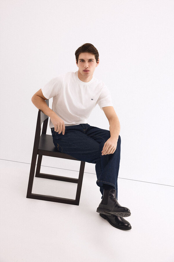 Pedro del Hierro Basic logo T-shirt White