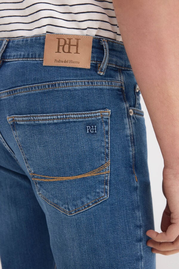 Pedro del Hierro Cal&ccedil;as jeans premium flex leve slim fit Azul