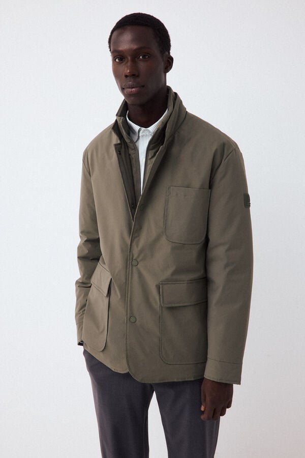 Pedro del Hierro Three-pocket jacket Green
