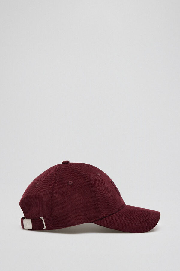 Pedro del Hierro Gorra de pana burdeos Morado