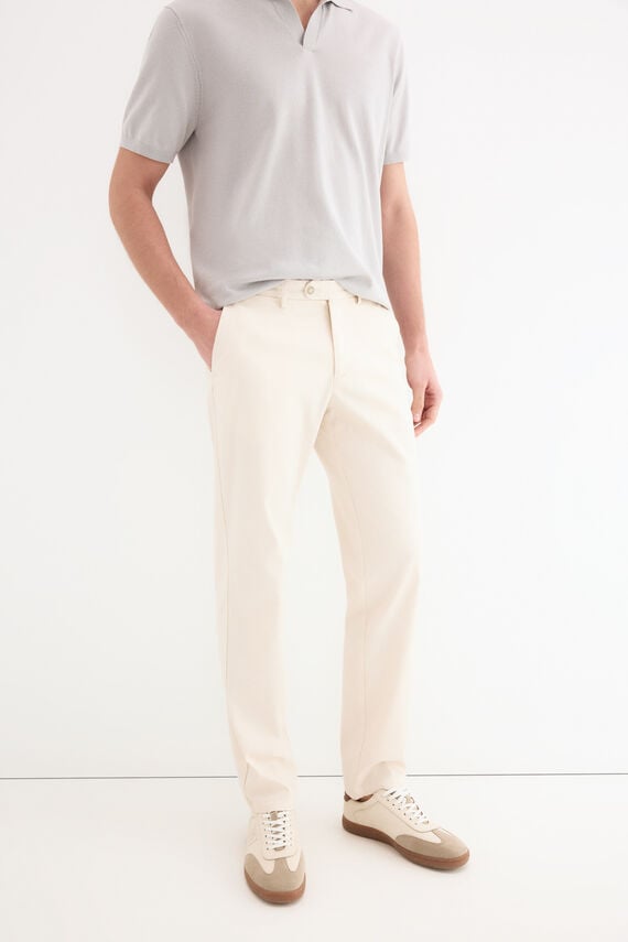 Pantalón estructura dobby regular