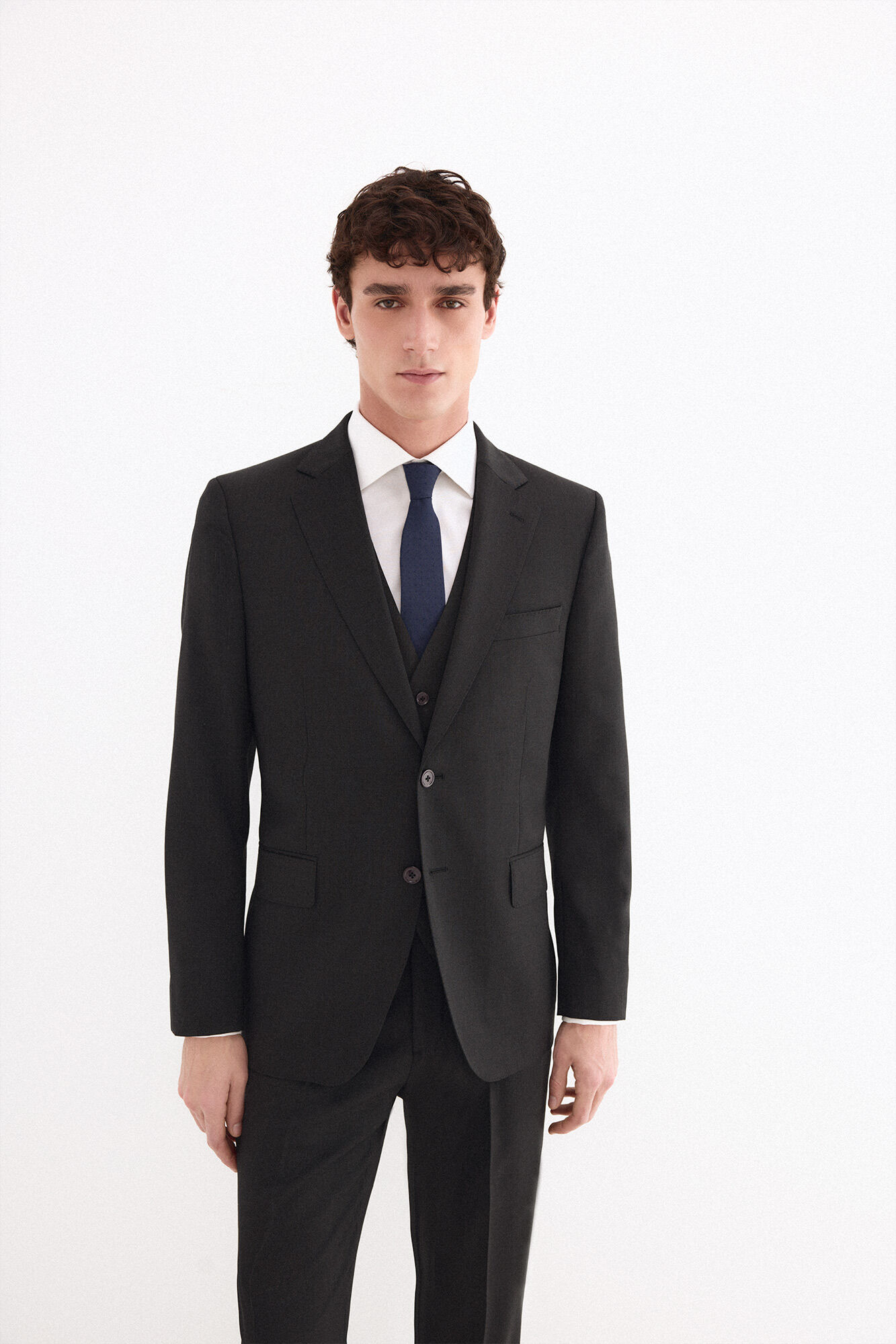 Pedro del Hierro Blazer liso bi-stretch de alfaiataria