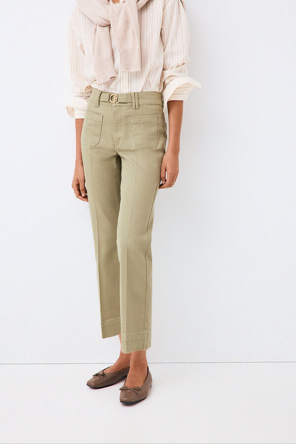 Pedro del Hierro Capri stove pipe jeans Green