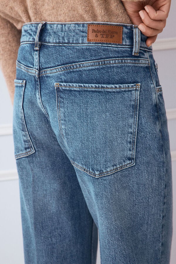 TFP by Tamara Falc&oacute; Soft touch wide leg jeans Blue