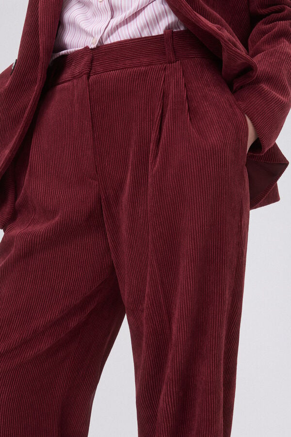 Pedro del Hierro Pantalón pana Rosa