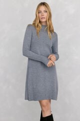 Pedro del Hierro jersey-knit dress with central seam in wool Grey