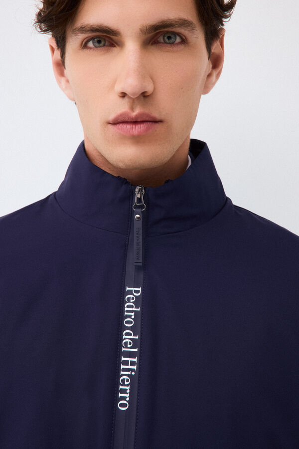 Pedro del Hierro Lightweight technical jacket Blue
