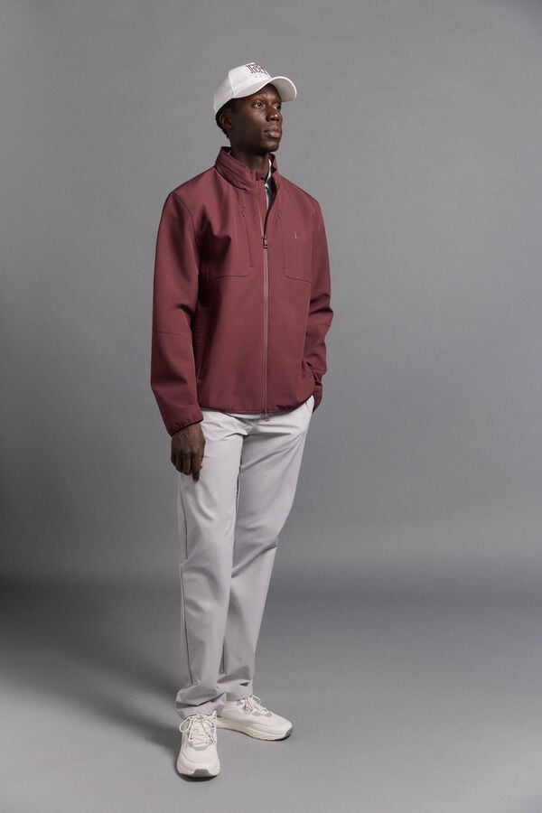 Pedro del Hierro Chaqueta lisa golf Burdeos