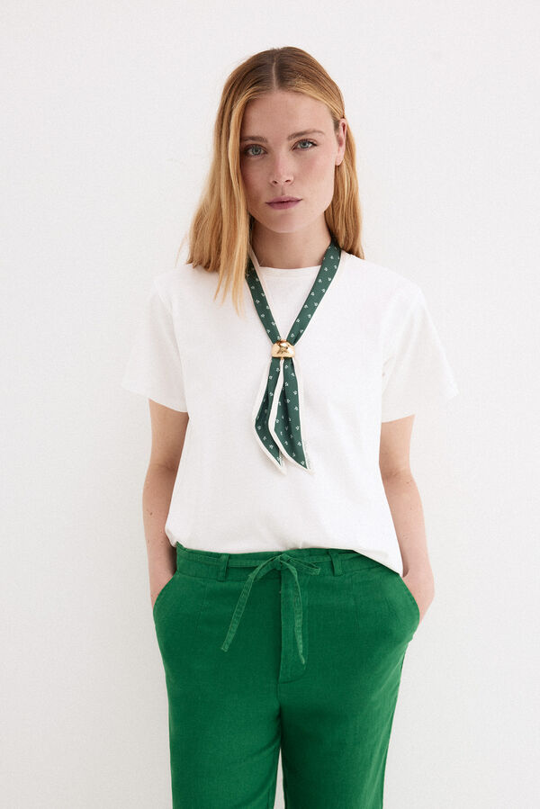 Pedro del Hierro Scarf T-shirt White