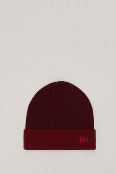 Pedro del Hierro Ribbed knit hat Red