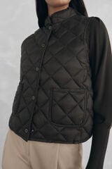 Pedro del Hierro Quilted gilet Green