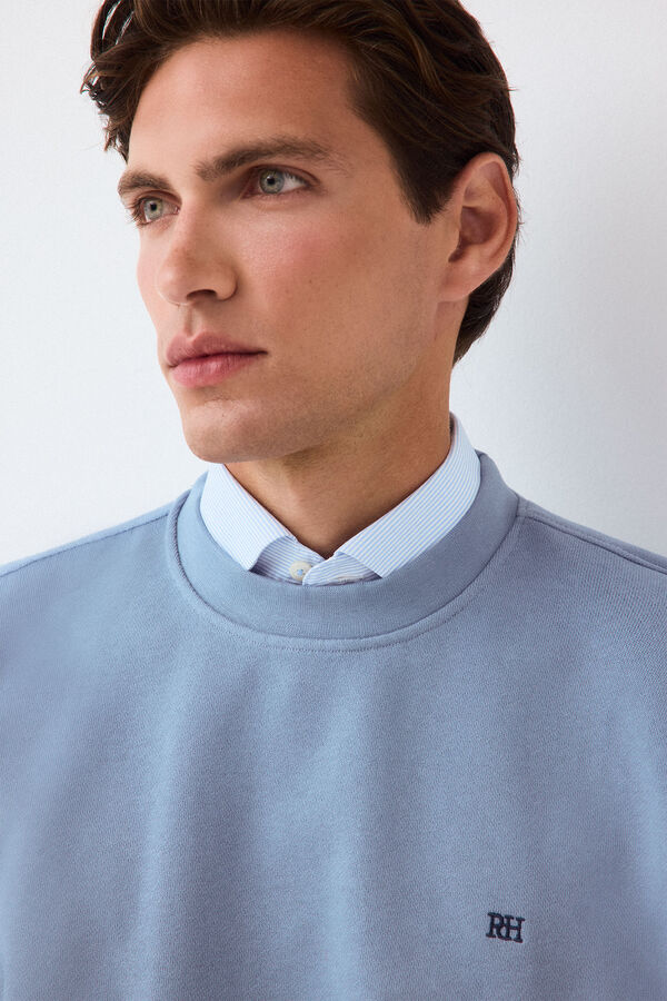 Pedro del Hierro Basic sweatshirt Blue