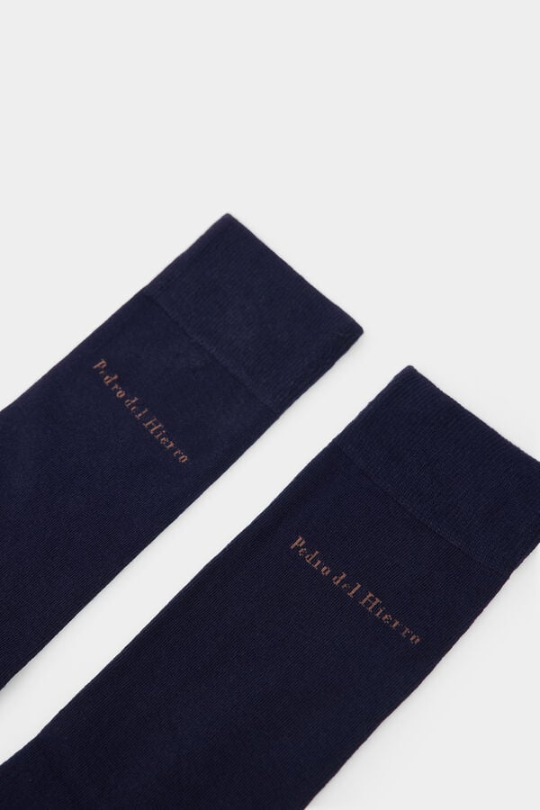 Pedro del Hierro Plain sport sock Blue