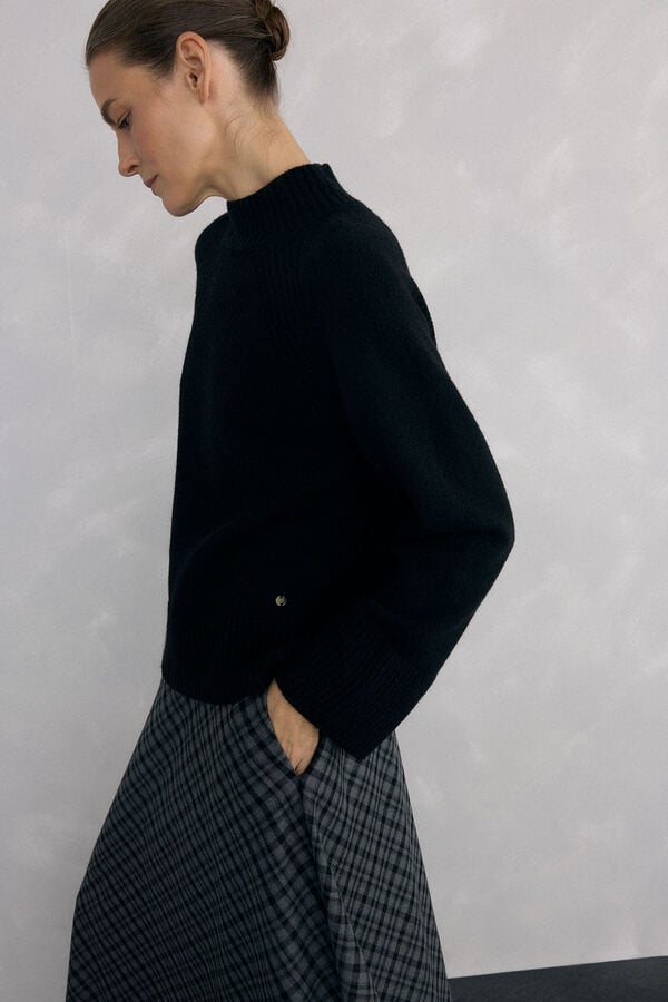 Pedro del Hierro Jersey perkins acampanado Black