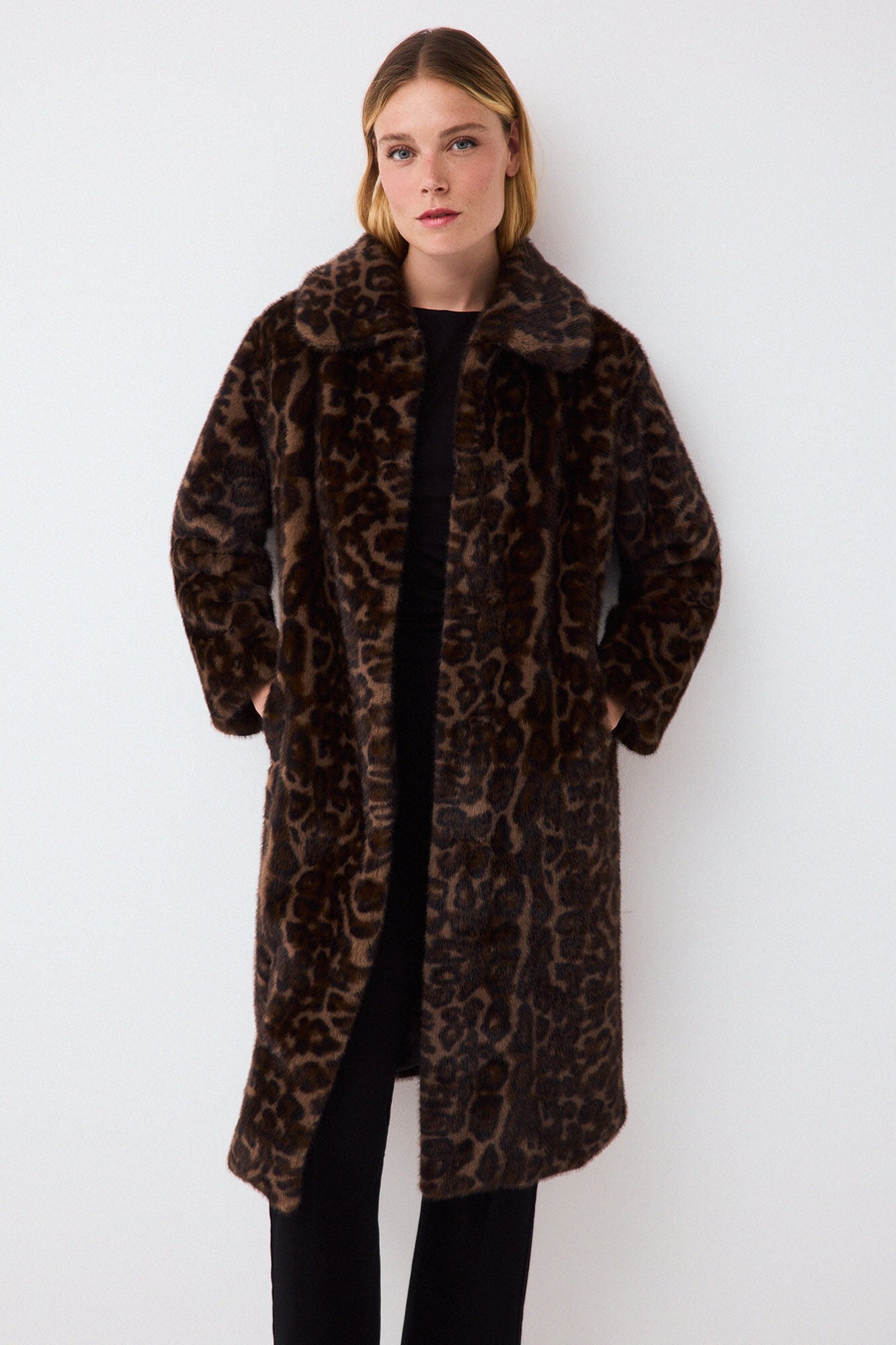 Pedro del Hierro Faux fur coat
