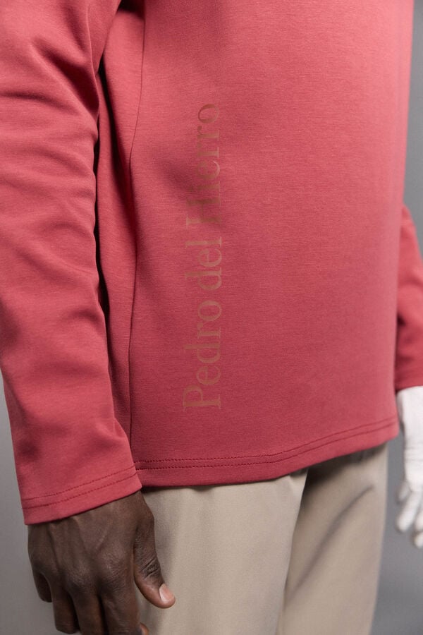Pedro del Hierro Golf zip-up zip fastening Red