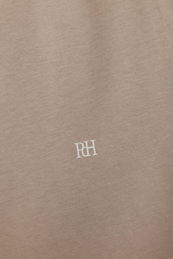 Pedro del Hierro Mercerized T-shirt Beige