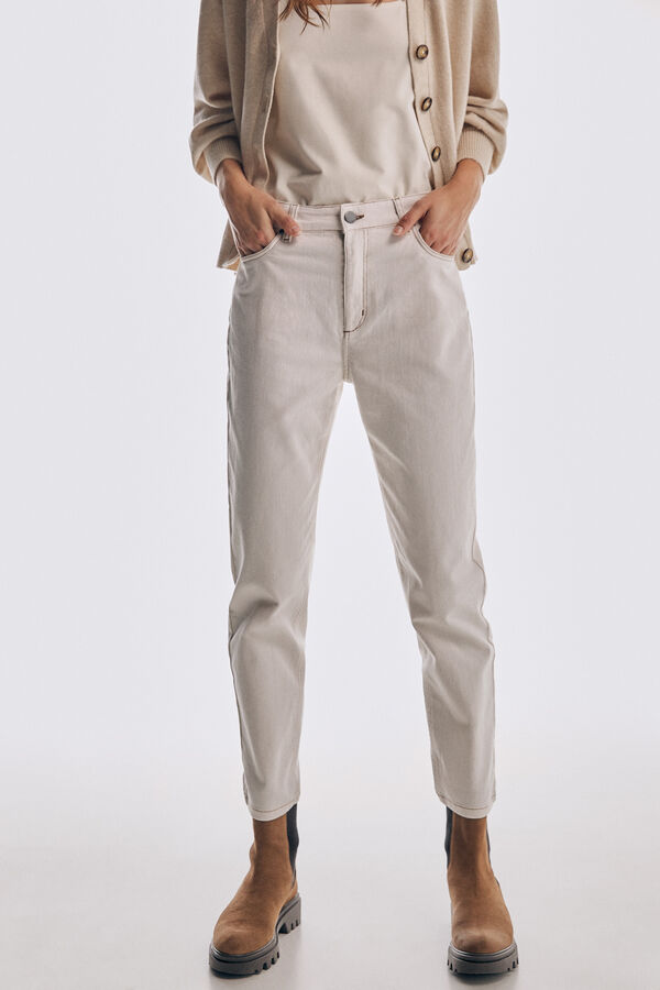 Pedro del Hierro Mom fit jeans Beige
