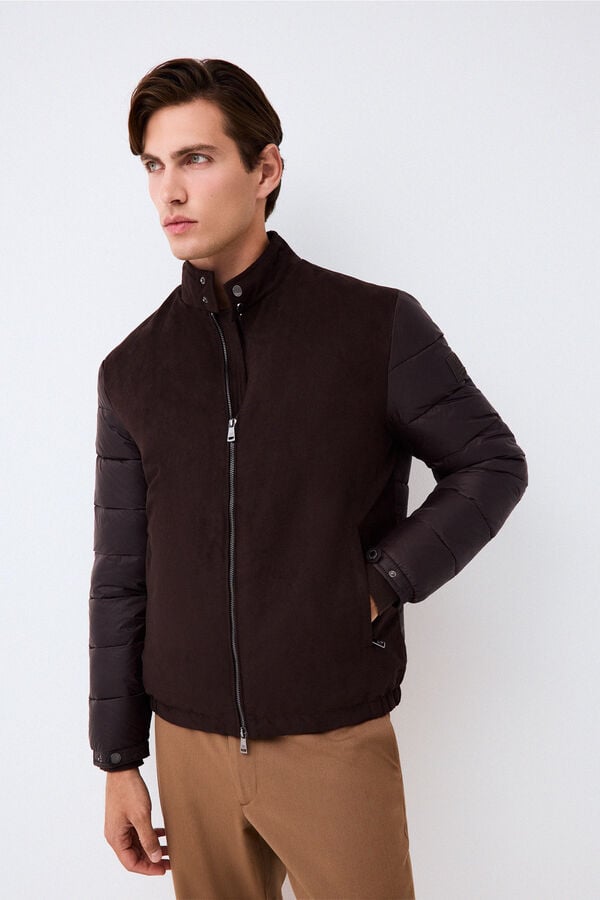 Pedro del Hierro Puffer jacket Brown