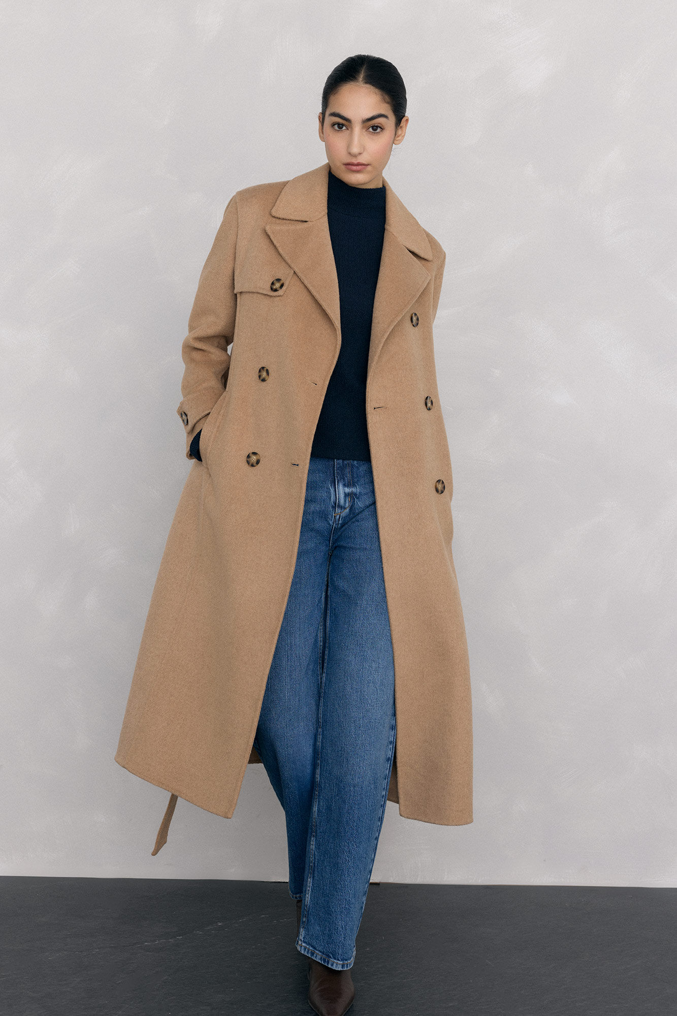 Pedro del Hierro Wrinkled high neck T-shirt