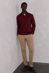 Pedro del Hierro Premium slim fit chinos pants Beige