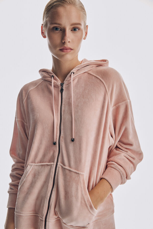 Pedro del Hierro Oversize wide collar jacket Pink