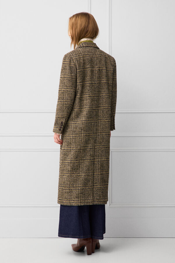 TFP by Tamara Falc&oacute; Plaid long coat Green