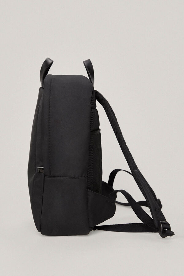 Pedro del Hierro Mochila tecido lisa Preto