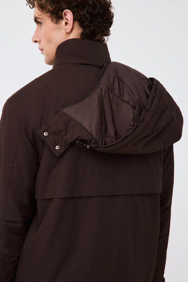 Pedro del Hierro Field jacket 4 bolsos Marrom