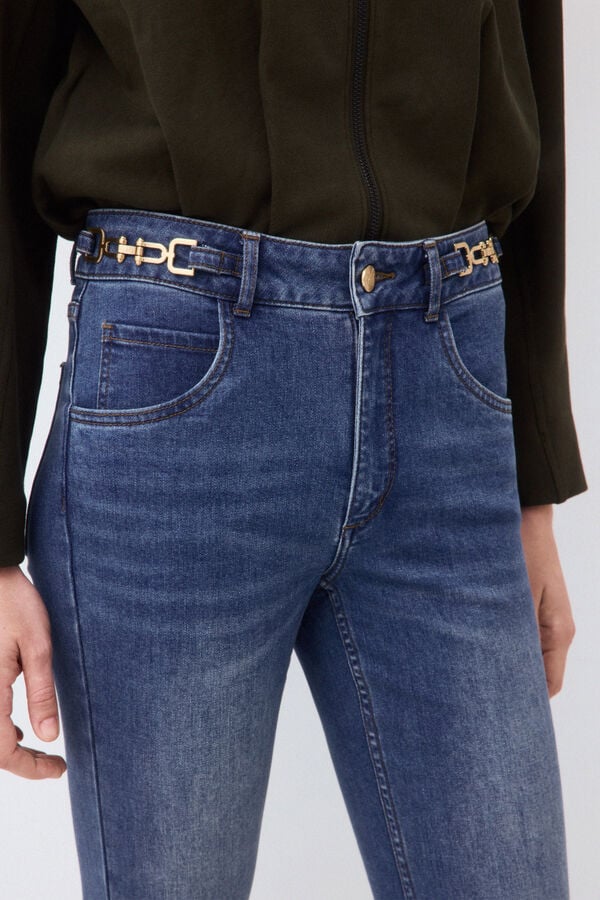 Pedro del Hierro Cropped flare jeans Blue