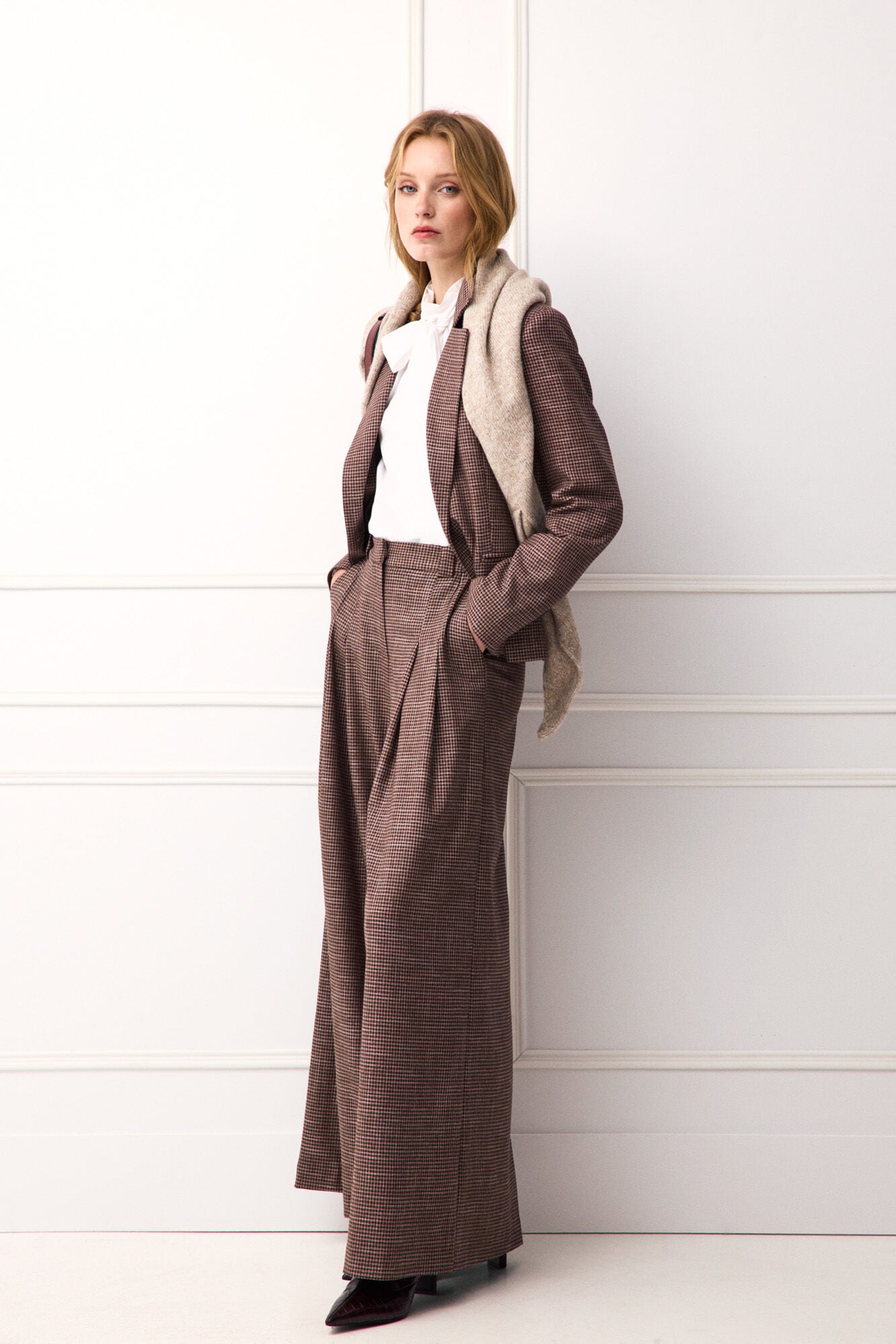 TFP by Tamara Falc&oacute; Plaid trousers