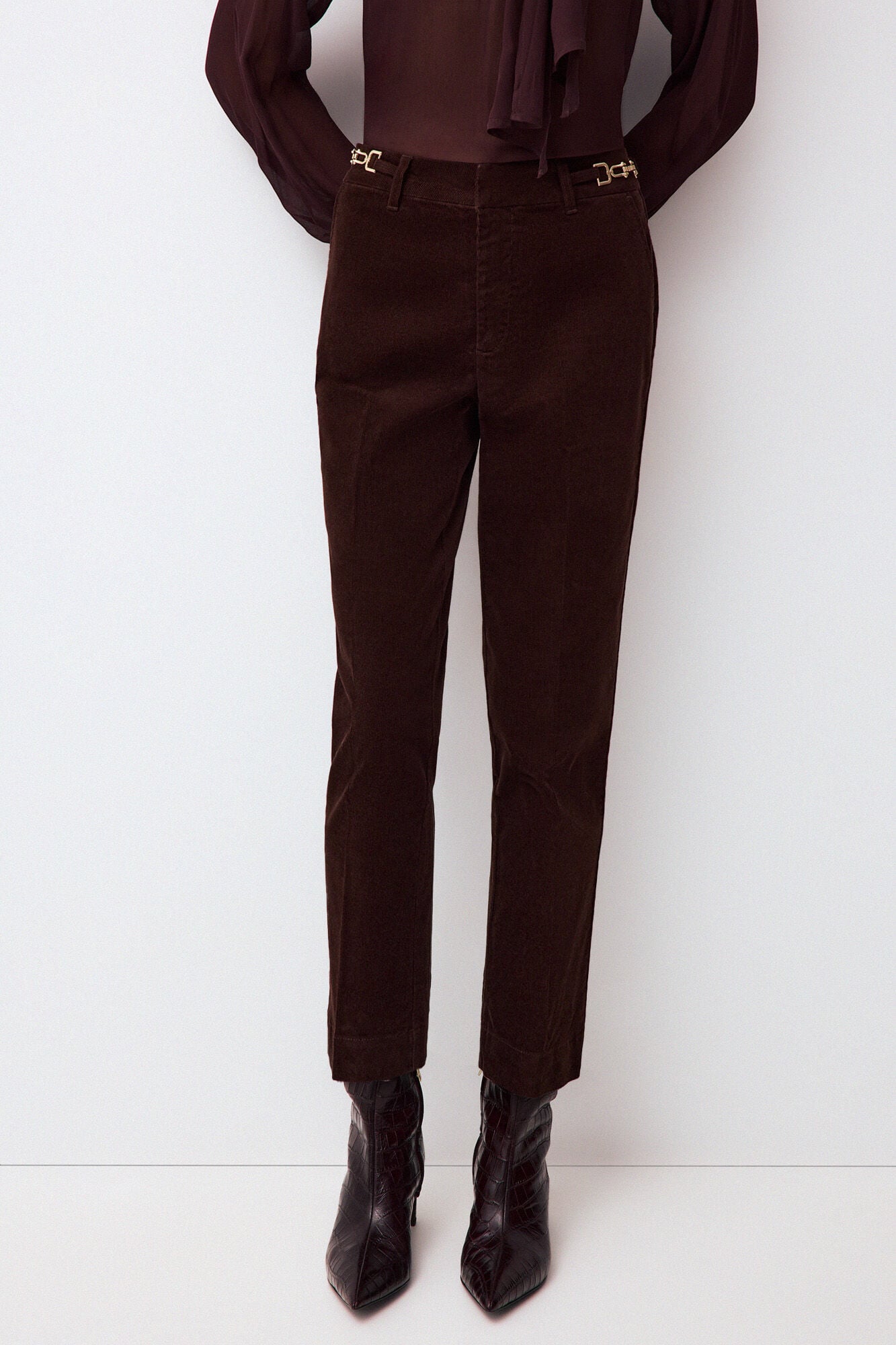 Pedro del Hierro Corduroy classic straight trousers