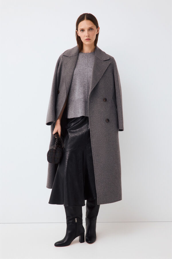 Pedro del Hierro Central seam knit gilet Grey