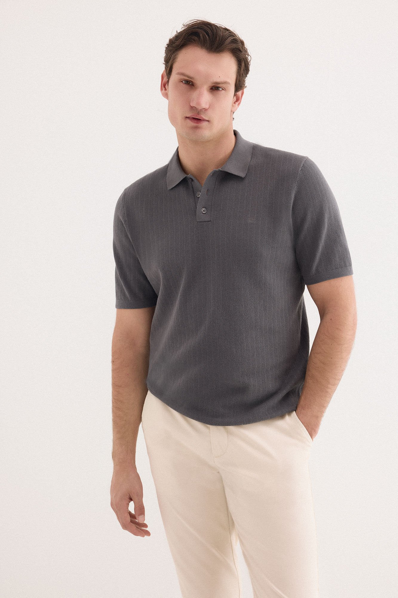 Pedro del Hierro Camisola polo premium manga curta &agrave;s riscas