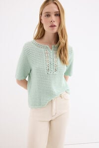 Pedro del Hierro Crochet knit top