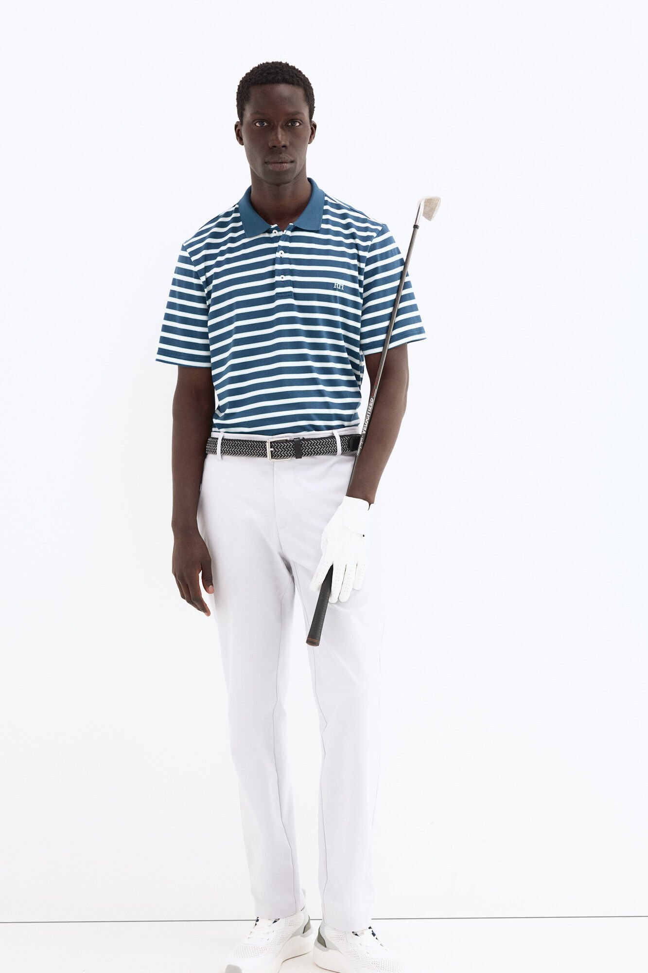 Pedro del Hierro Striped golf polo shirt