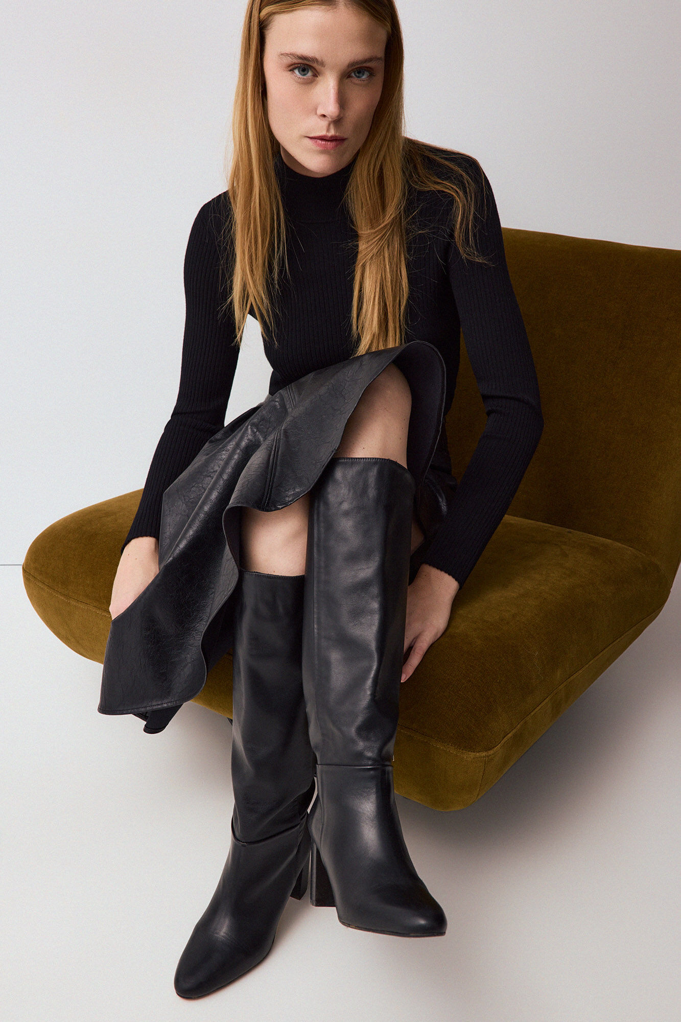 Pedro del Hierro Leather high heel boot