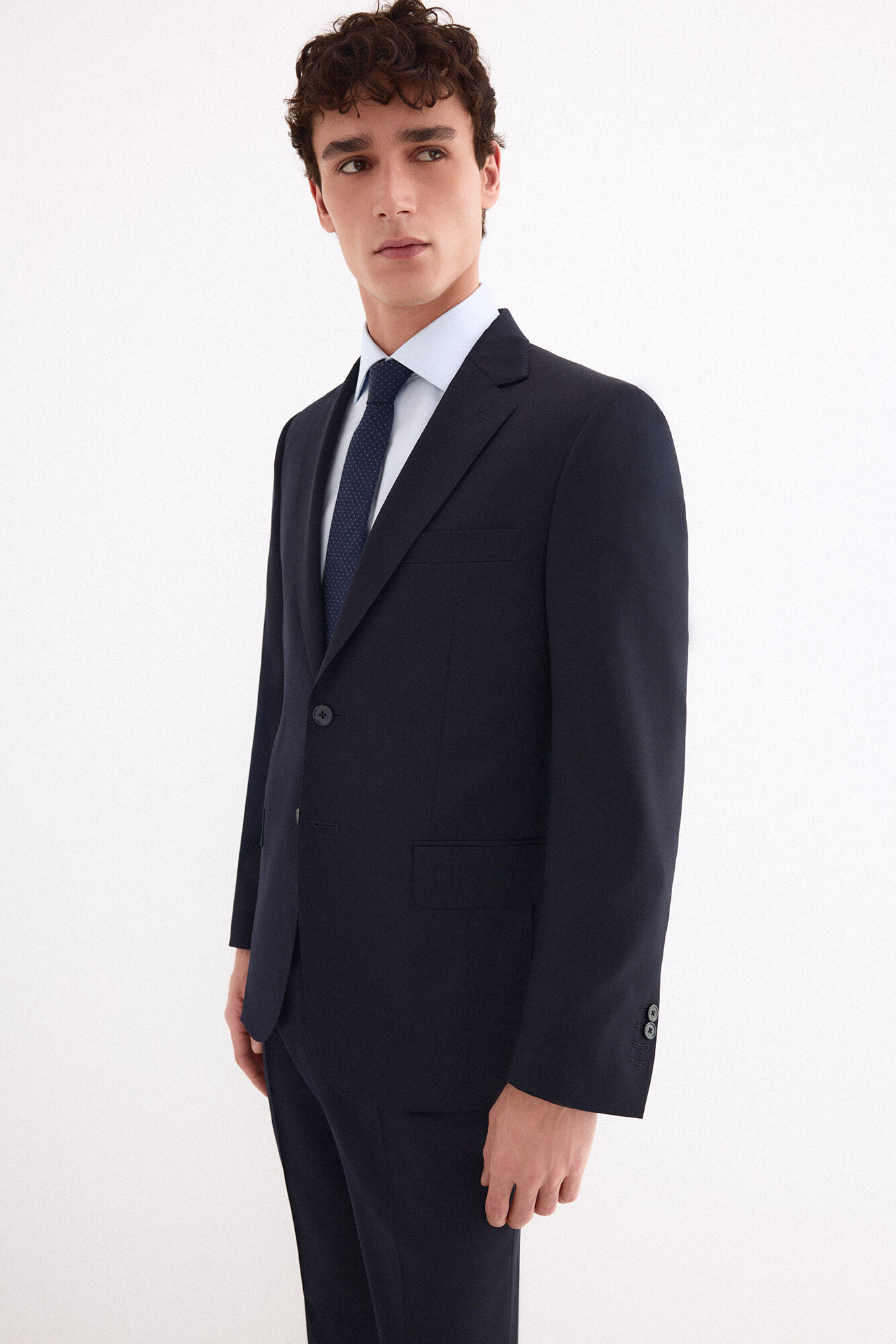 Pedro del Hierro Blazer liso bi-stretch de alfaiataria