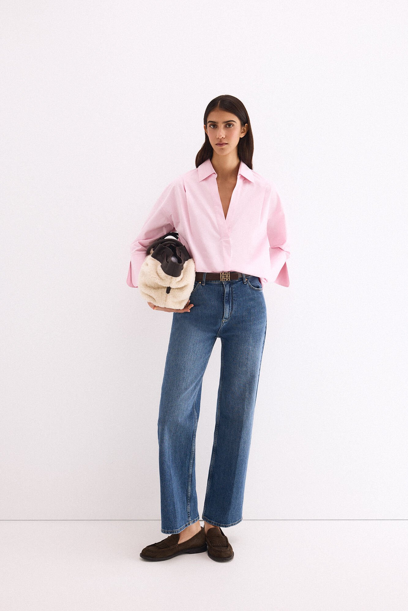Pedro del Hierro Loose plain shirt