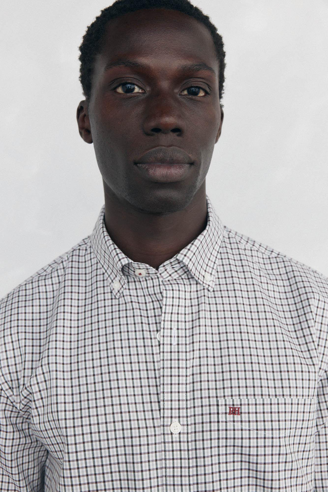 Pedro del Hierro Non-iron Oxford checked shirt