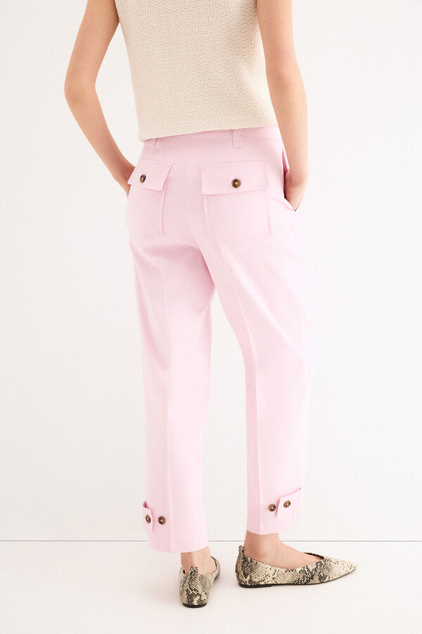 Pedro del Hierro Pleated trousers Pink