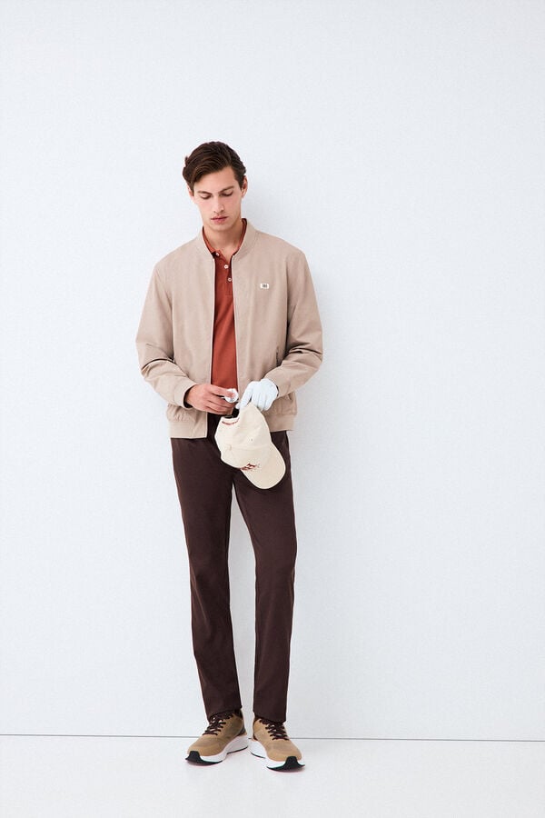 Pedro del Hierro Blus&atilde;o bomber Golf Beige